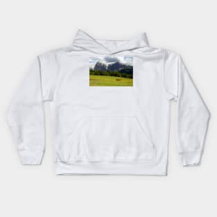 Horses at the Seiser Alm Kids Hoodie